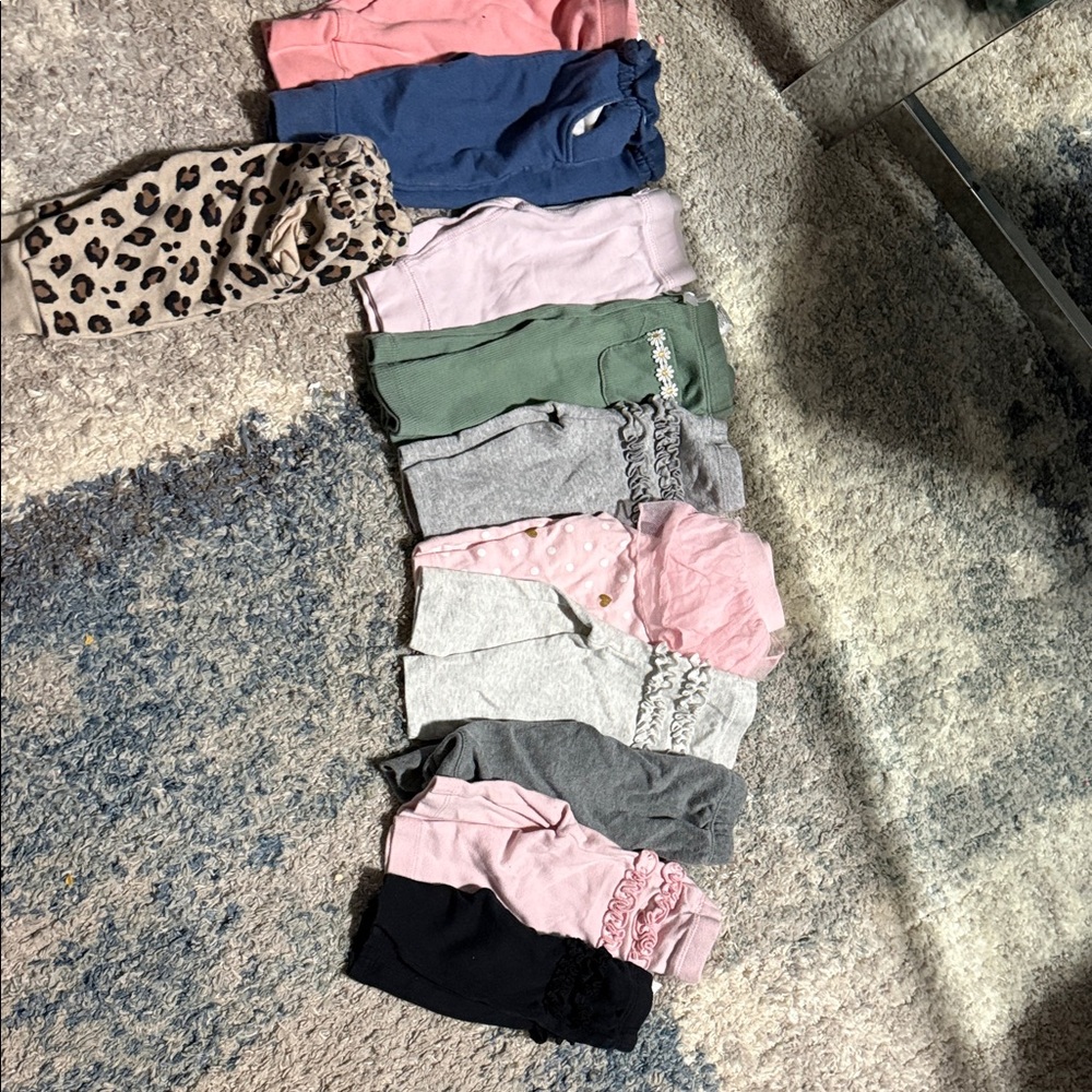Carter's Kids Leggings Set - Pink, Green, Gray, Black, Leopard